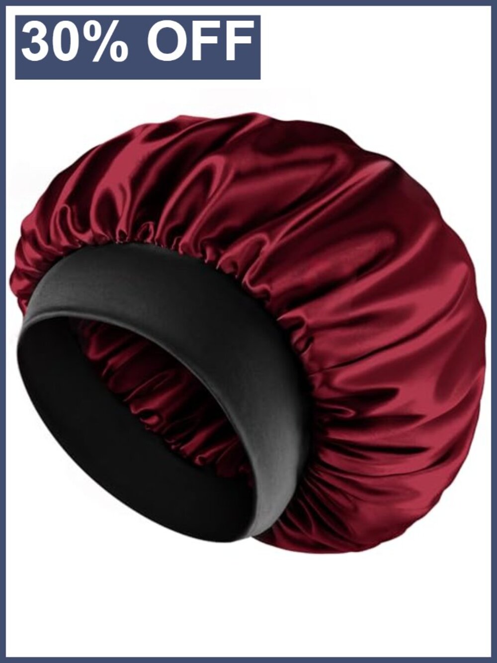 Satin Sleep Bonnet Double Layer Reversible Hair Bonnet for Women